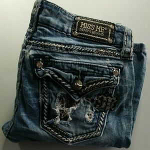 Miss Me distressed jeans light wash size 29
